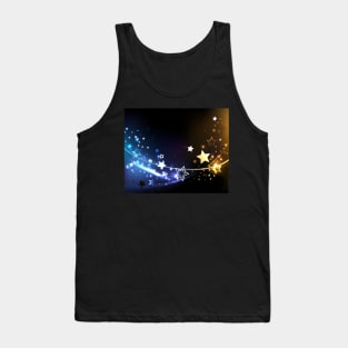 Abstract background with contrasting stars Tank Top